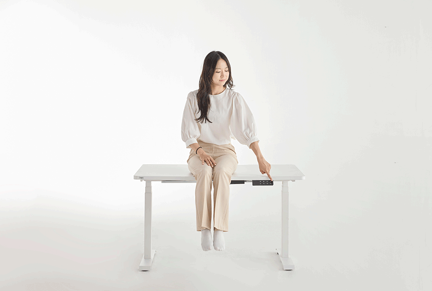 라이즈 모션데스크 1200x600 높이조절 전동책상 상세 이미지 11
